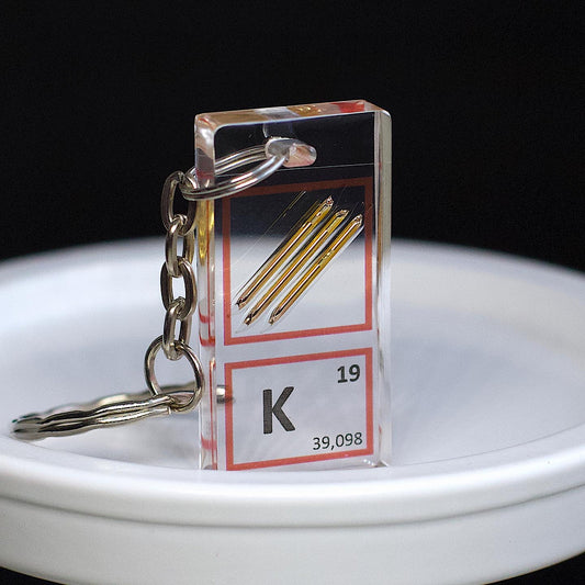Potassium keychain 20x40 mm, 99.99%, K