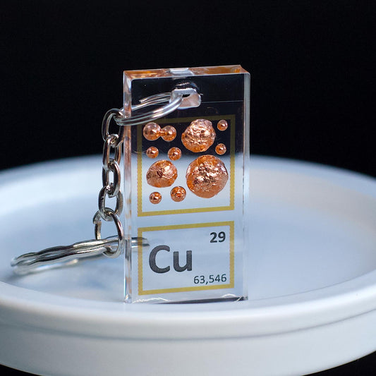 Copper keychain 20x40 mm, 99.99%, Cu