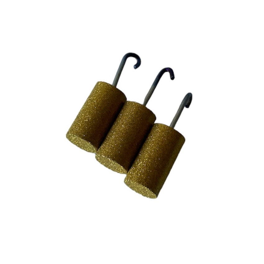 Anodized gold niobium cylinder (Nb), 5x10 mm, 99.9%, 1.5 g. - 1 piece