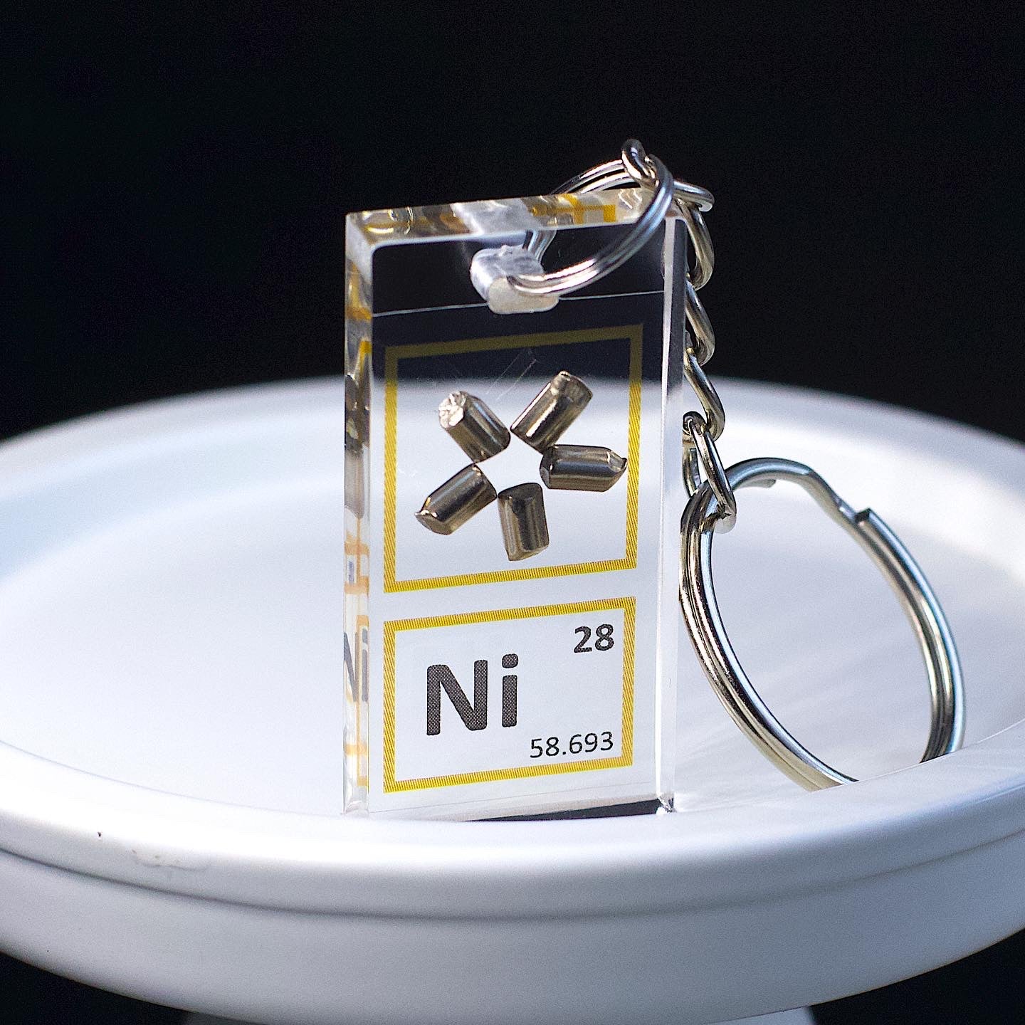 Nickel keychain 20x40 mm, 99.9%, Ni.