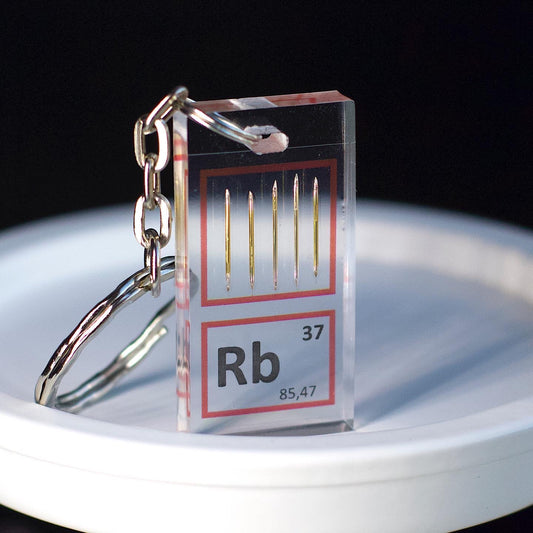 Rubidium keychain 20x40 mm, 99.99%, Rb