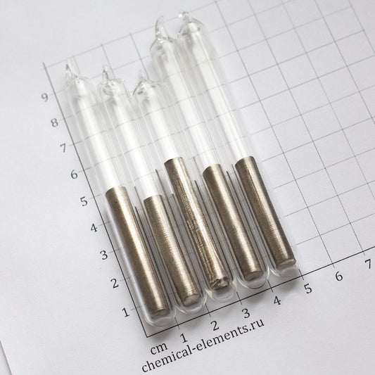 Lithium inside ampoule 10x90 mm (Li), 99.9% - 1 g.