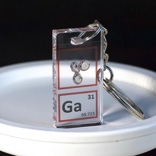 Gallium keychain 20x40 mm, 99.99%, Ga