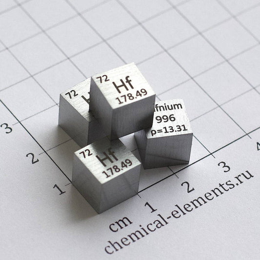 Hafnium metal cube 10 mm (Hf), 99.9%